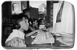 Children at LTC computer lab