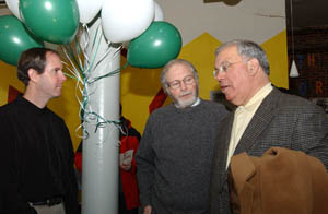 AJ Tavares, Terry McClarney, and Boston Mayor Thomas Menino